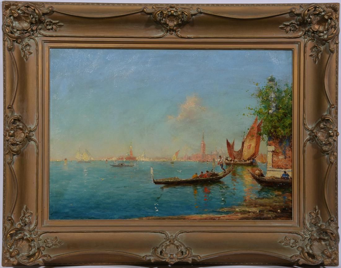 A. DUPRE (FR, 19TH C.), VIEW OF THE