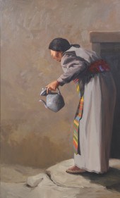 A Dustin Native American paint