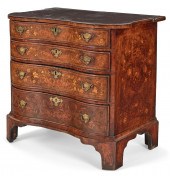 A DUTCH BAROQUE WALNUT AND MAR