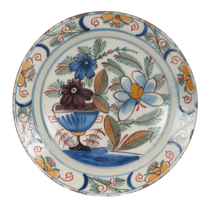 A DUTCH DELFT CHARGER early 19th