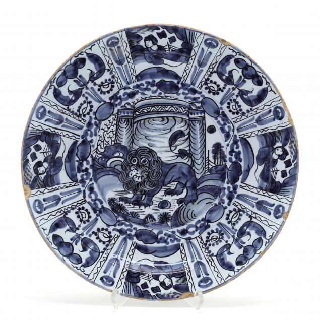 A DUTCH DELFT "LION OF JUDAH"