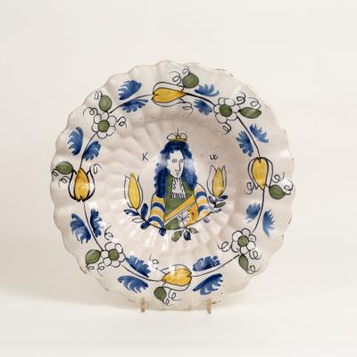 A Dutch Delft Royal portrait