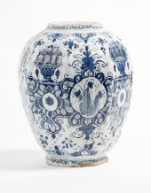 A DUTCH DELFT TIN GLAZED BLUE