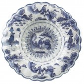 A DUTCH DELFTWARE CHARGER A Du