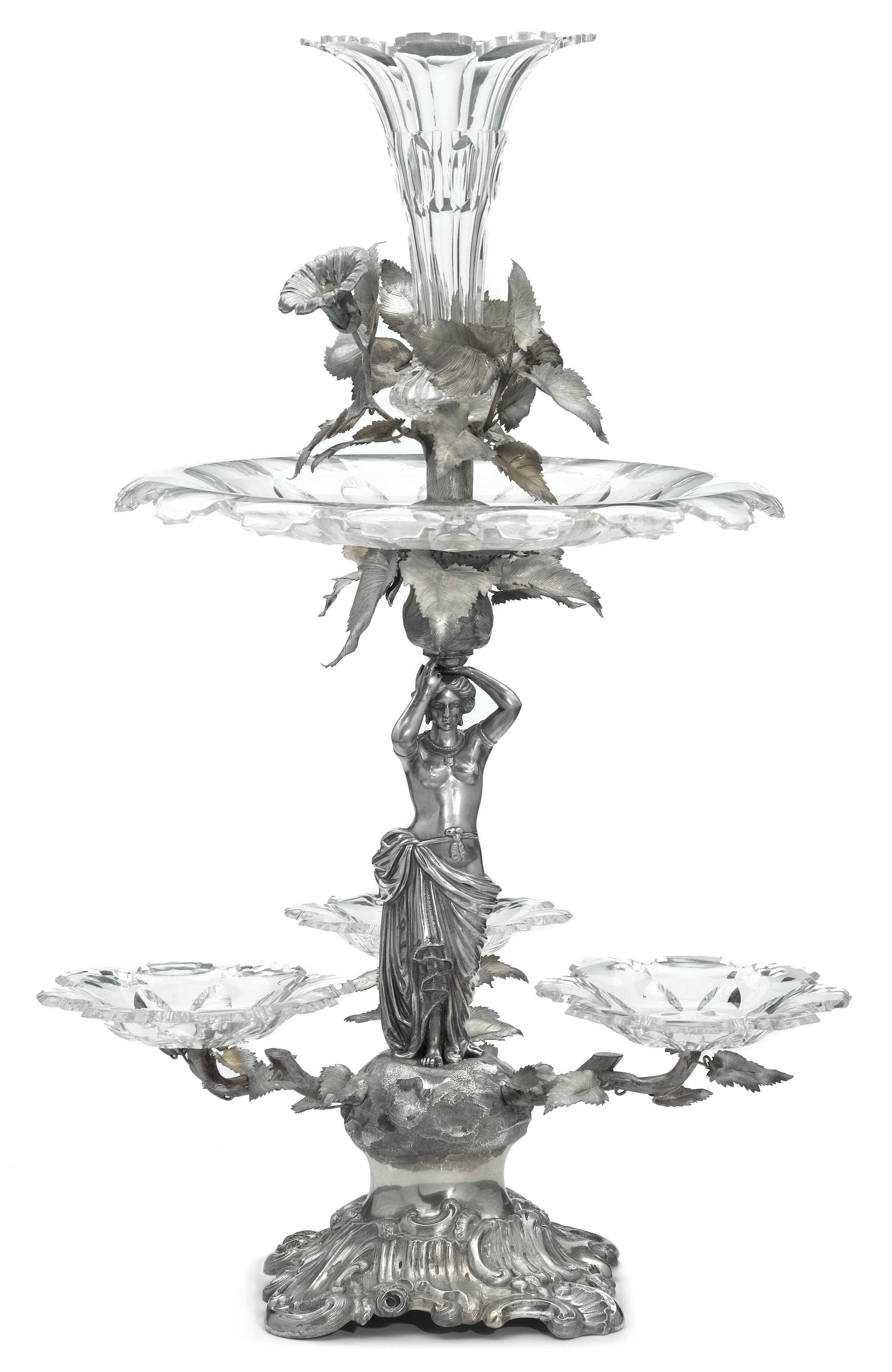 A Dutch figural 833 standard silver