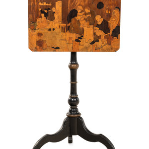A Dutch Flip-Top Marquetery Table