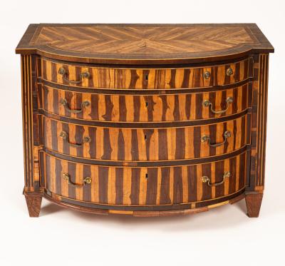 A Dutch laburnum chest of