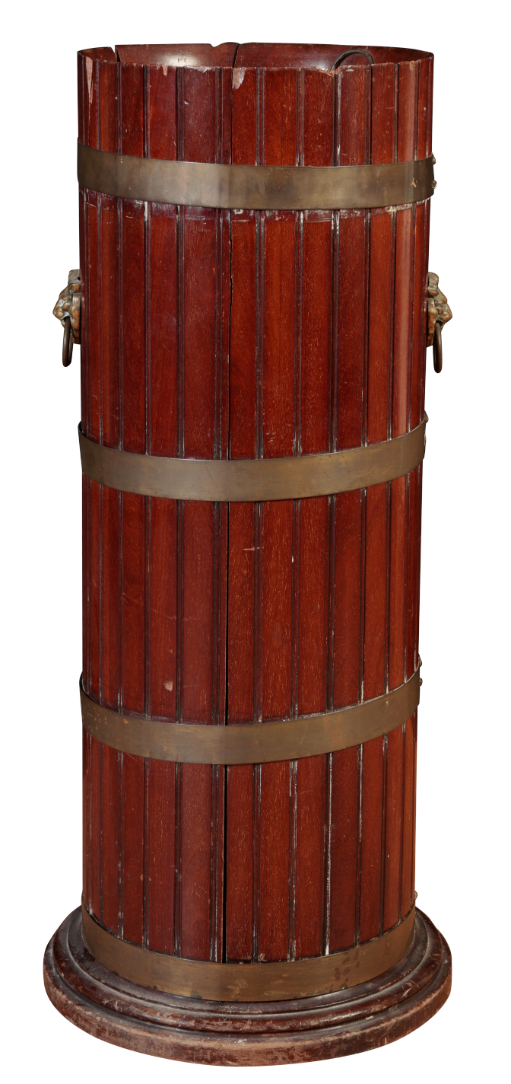 A DUTCH MAHOGANY UMBRELLA STAND