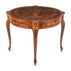 A Dutch Marquetry Flip-Top Game