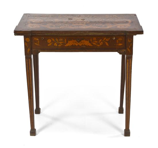A Dutch Marquetry Games Table