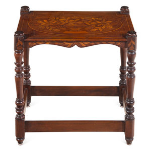 A Dutch Marquetry Side Table