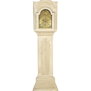 A Dutch Painted Tall Case Clock
