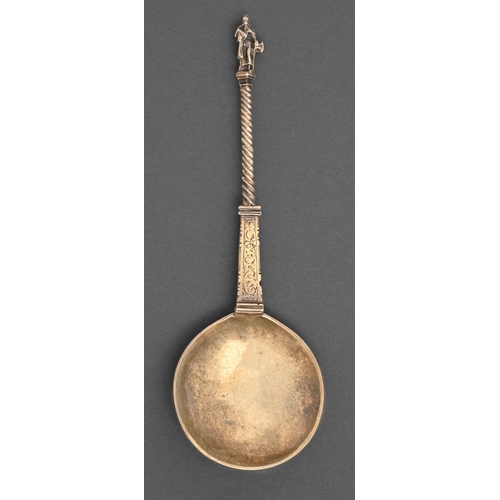 A Dutch silver gilt apostle