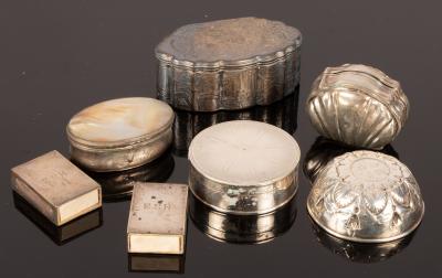 A Dutch silver hinged box in the