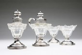A Dutch silver-mounted cut-gla