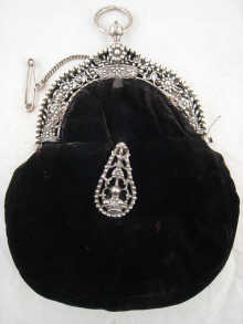 A Dutch silver mounted velvet