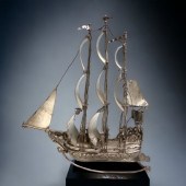 A DUTCH SILVER 'NEFF' SAILING