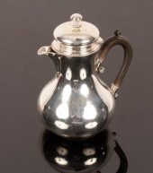 A Dutch silver pear-shaped cof