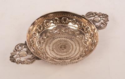 A Dutch silver porringer, Amsterdam