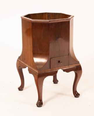 A Dutch walnut wine cooler,