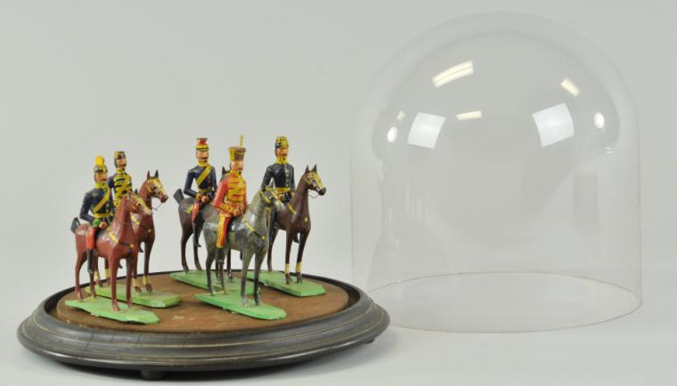 a/ EARLY CARVED AUSTRIAN CAVALRY