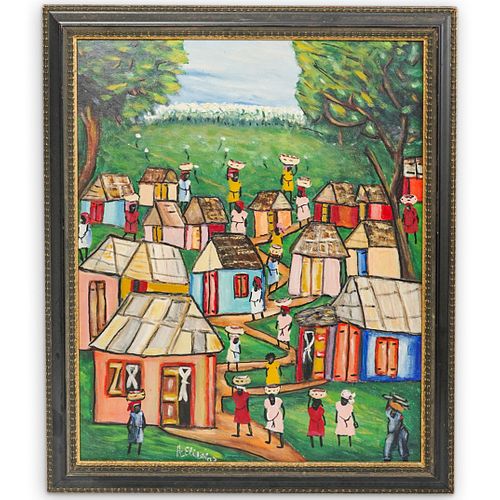 A. ELISEE (HAITIAN, 1952) OIL ON