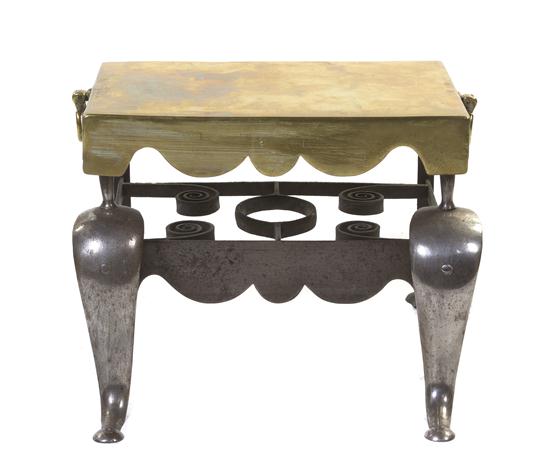 A English Brass and Steel Footman
