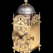 A English Brass Lantern Clock,