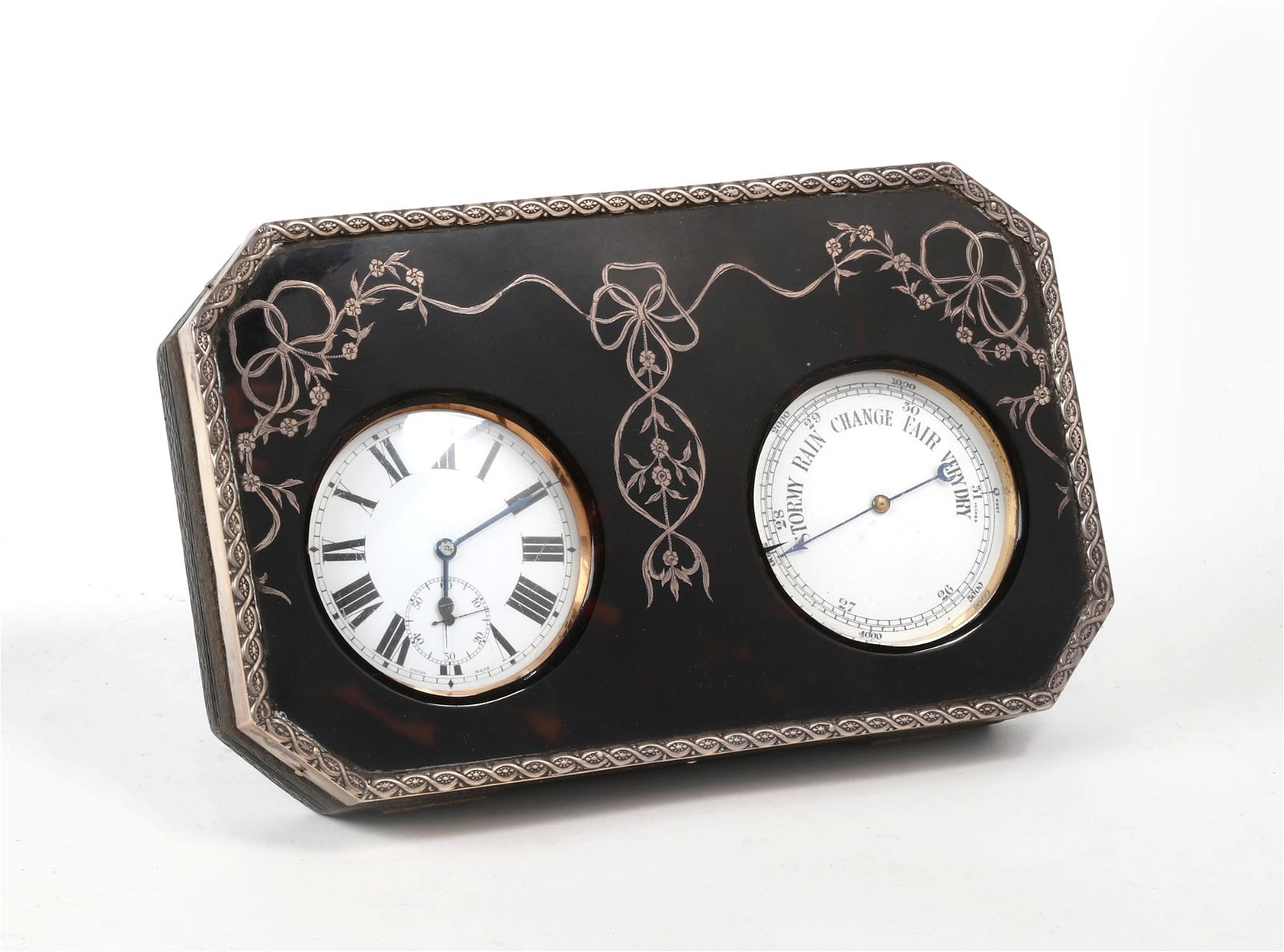 A ENGLISH WATCH STAND, POCKET WATCH