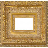 A EUROPEAN STYLE GILTWOOD FRAM
