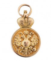 A FABERGE GOLD COMMEMORATIVE J