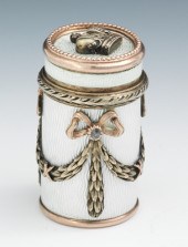 A Faberge Guilloche Enameled G