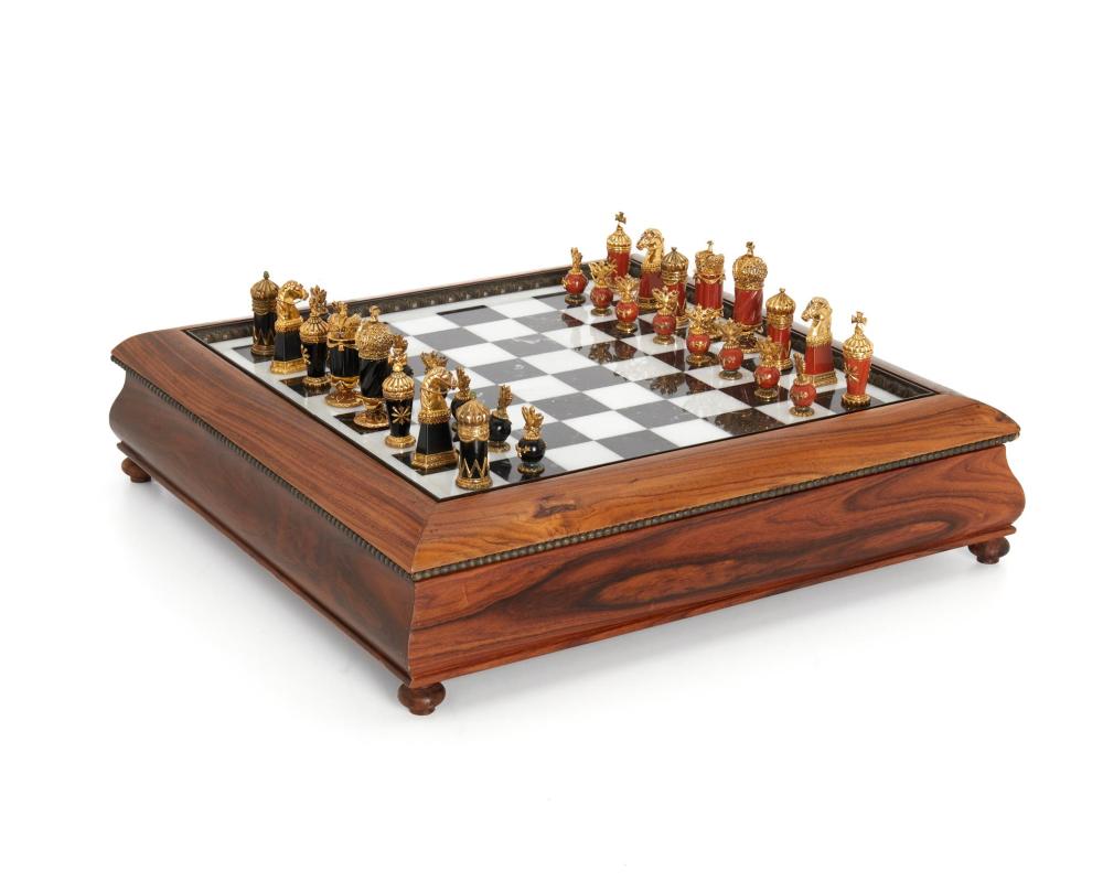 A FABERGE IMPERIAL CHESS SETA