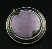 A Faberge silver gilt and enam