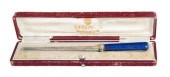 A FABERGE SILVER-MOUNTED LAPIS