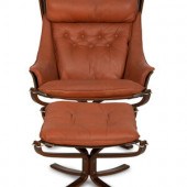 A Falcon Leather Armchair and