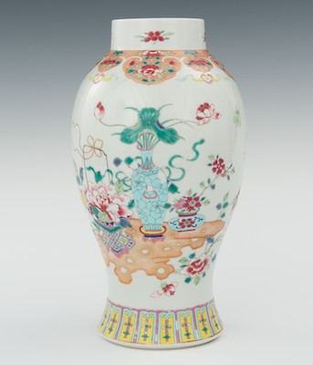 A Famille Painted Vase Porcelain