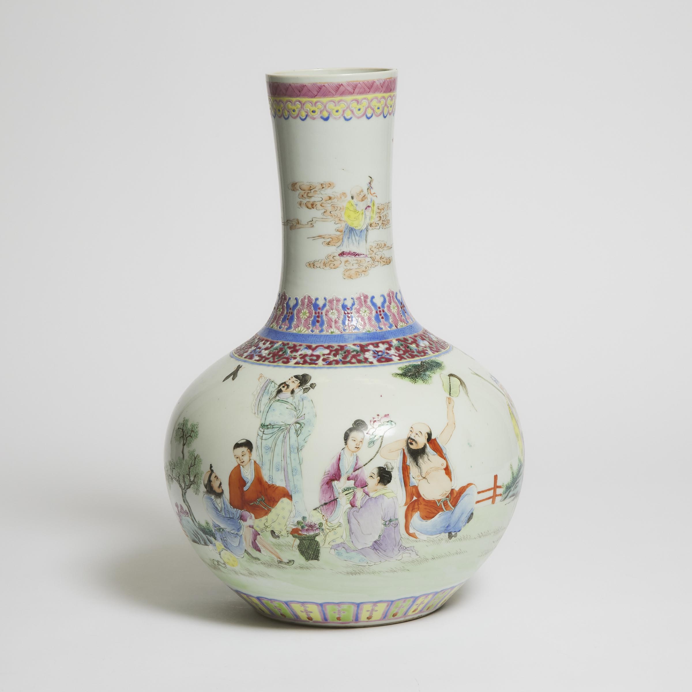 A Famille Rose 'Eight Immortals'