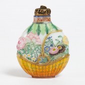 A Famille Rose Enamelled White
