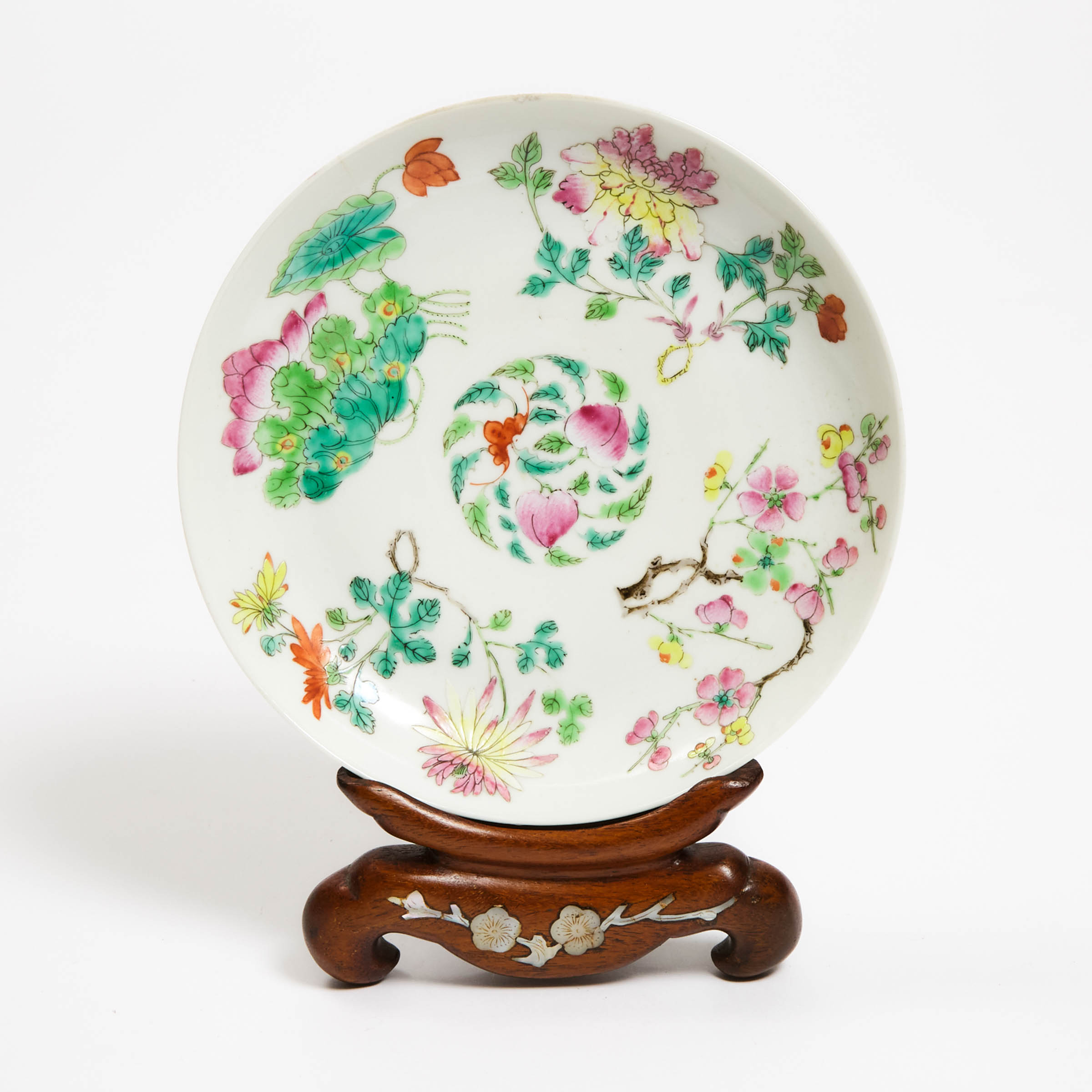 A Famille Rose 'Floral' Dish,