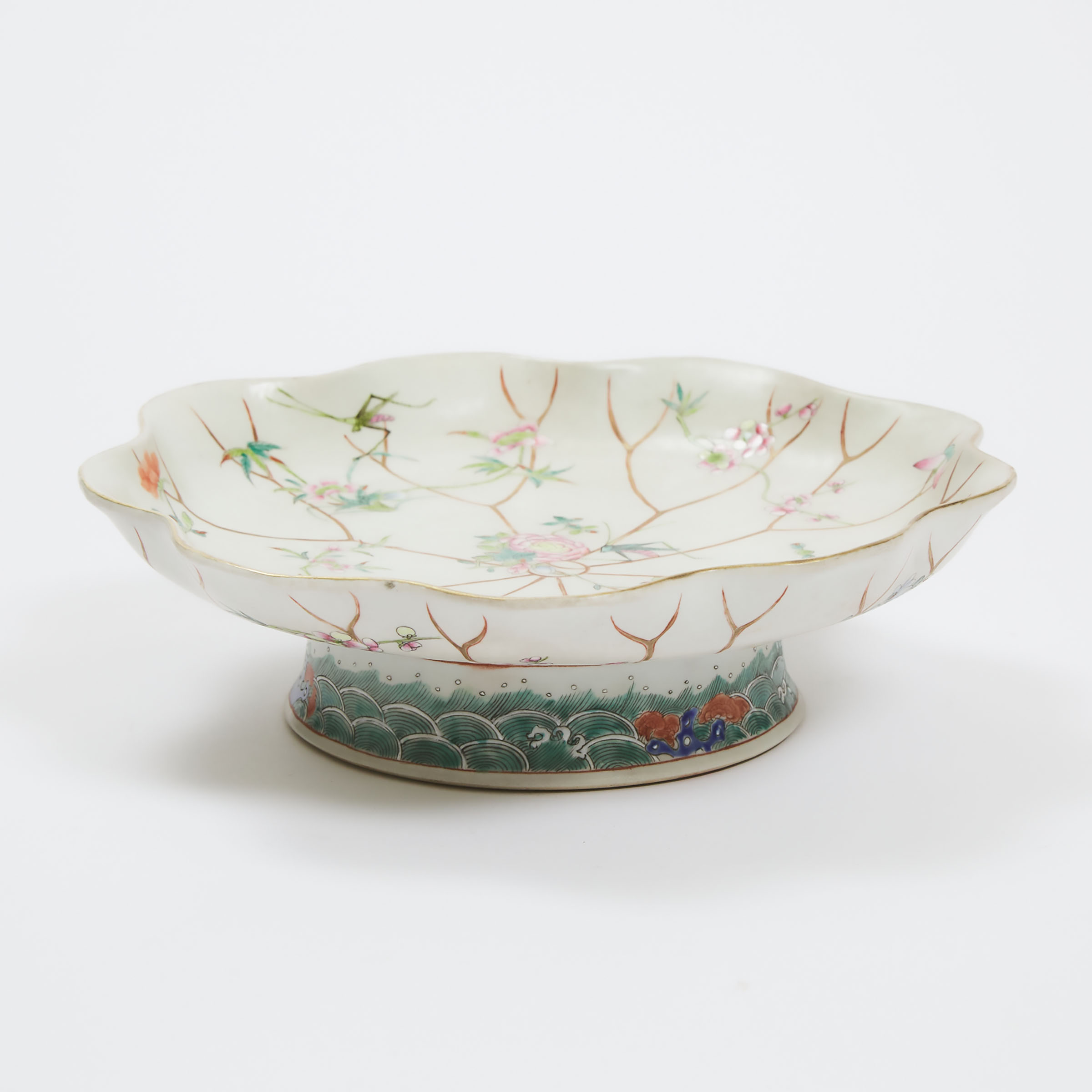 A Famille Rose 'Lotus' Footed Bowl,