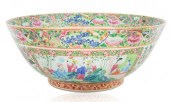A FAMILLE ROSE MEDALLION PUNCH