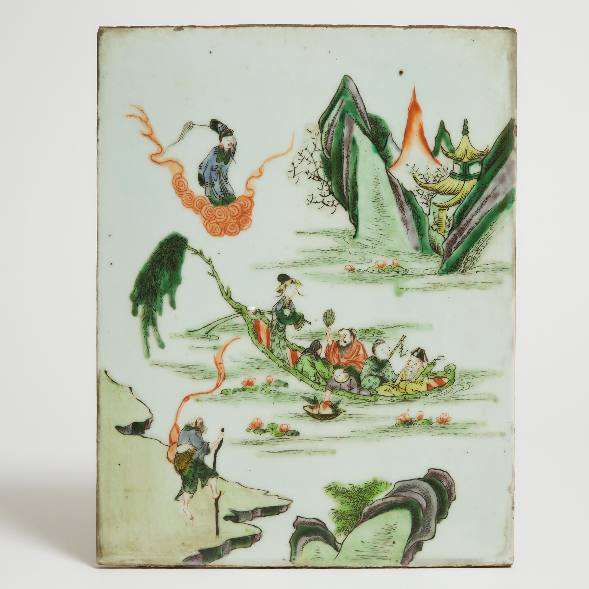 A Famille Verte 'Eight Immortals'