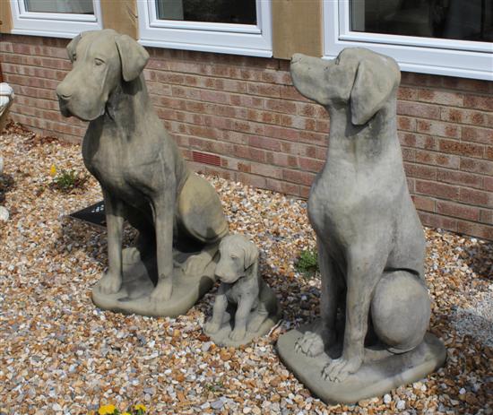 A family of three composition