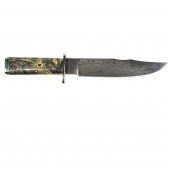 A FANNIN DAMASCUS BLADE BOWIE