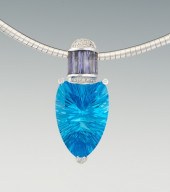 A Fantasy Cut Blue Topaz and A