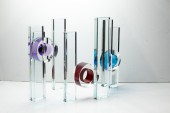 A FAYE MILLER GLASS SCULPTURE: