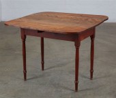 A FEDERAL BIRCH DROP LEAF TABL
