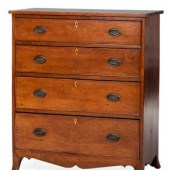 A Federal Cherrywood Inlaid Ch