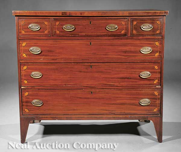 A Federal Inlaid Mahogany